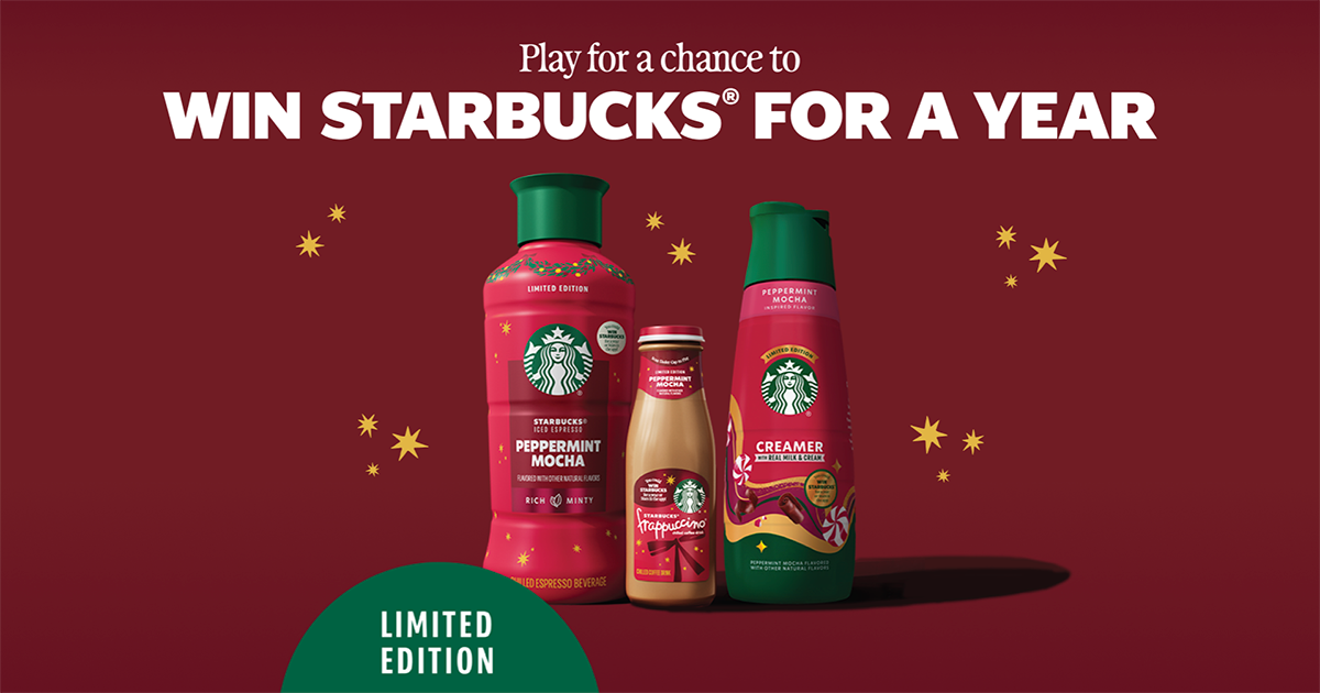 Starbucks Uncap, Scan & Win promotion